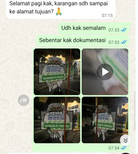Pengiriman Papan Bunga Selamat Taman Suropati
