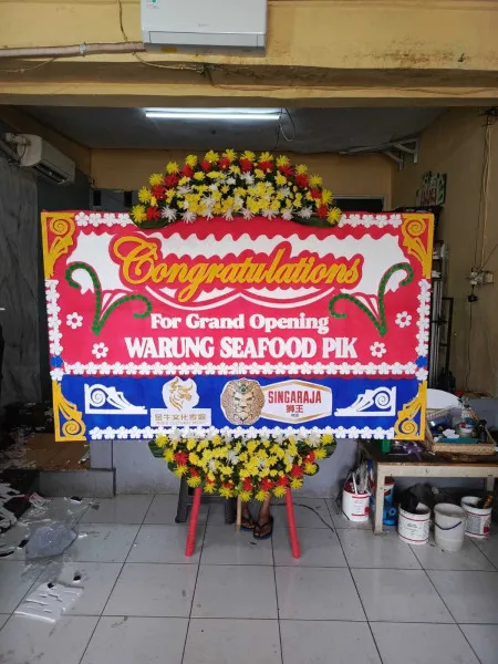 Papan Bunga Ucapan Selamat Taman Suropati